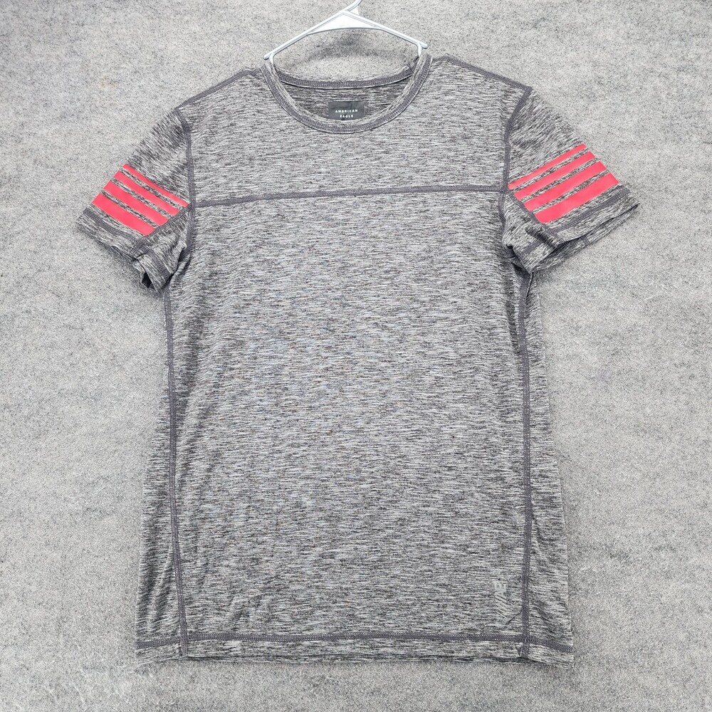 American Eagle Shirt Womens XS Short Sleeve Gray Active Flex